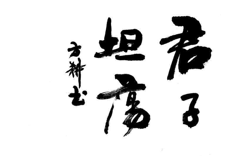 《君子坦荡》方耕